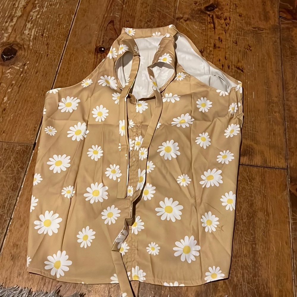 Gold daisy blouse